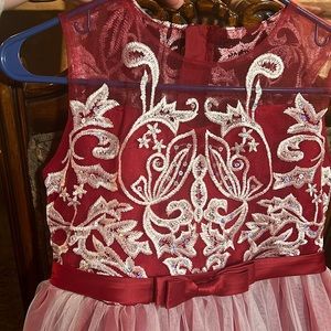 Children formal gown WORN ONCE size 12